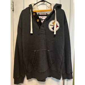 Mitchell & Ness Pittsburgh Steelers Hoodie, Adult size 2XL, Throwbacks series